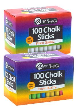 Chalk white pack of 100